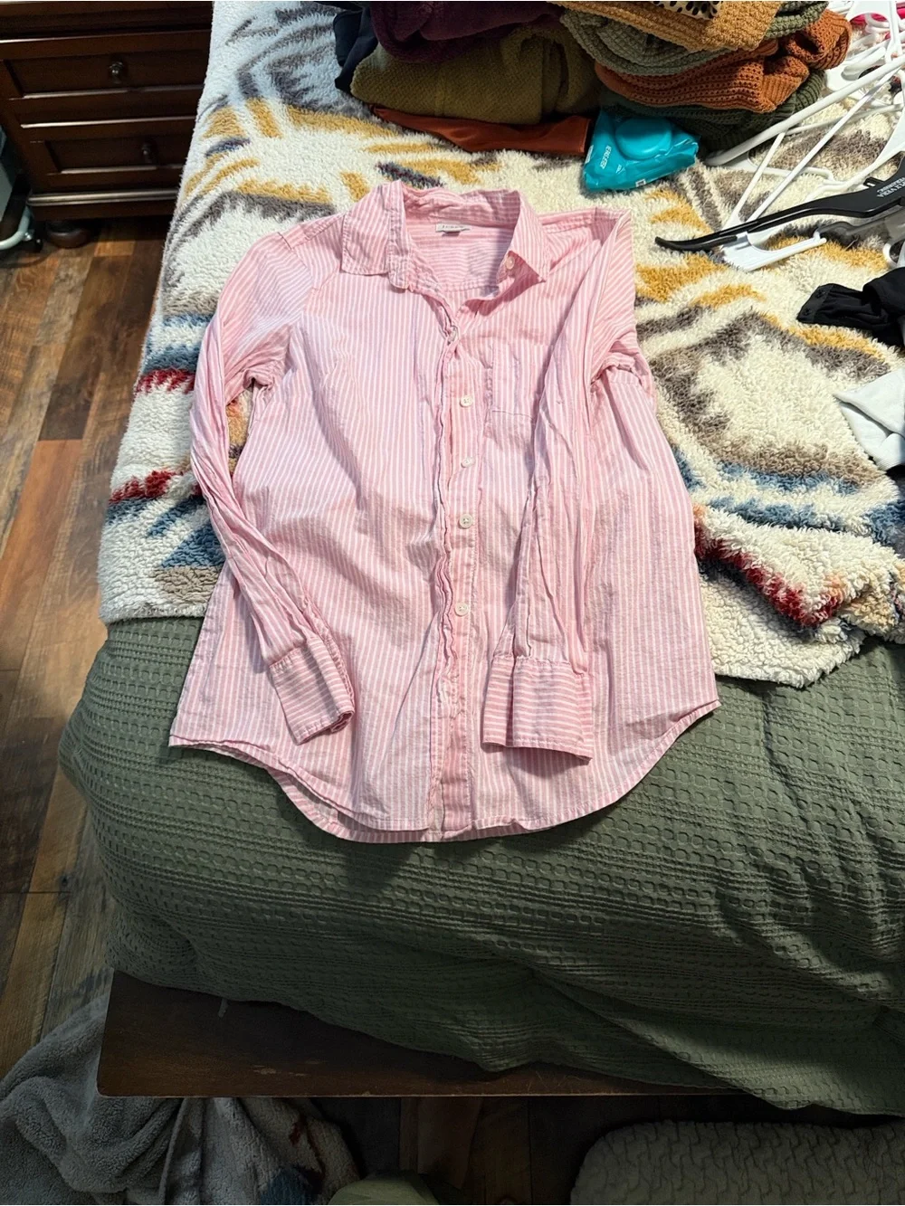 J. Crew Light Blue Casual Button-Down Shirts